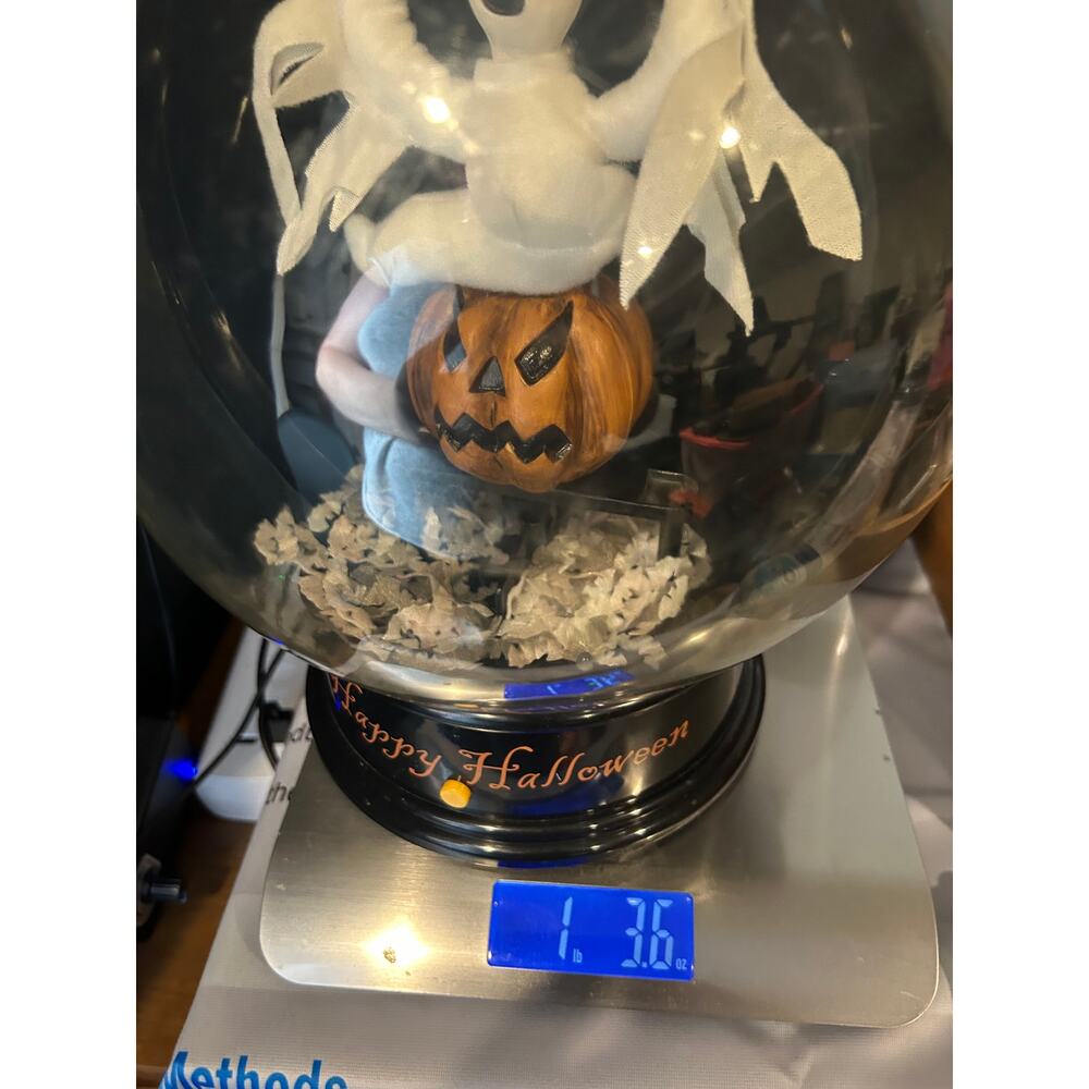 Vintage Gemmy Happy Halloween Animated Spooky Snow Globe - Picture 8 of 10